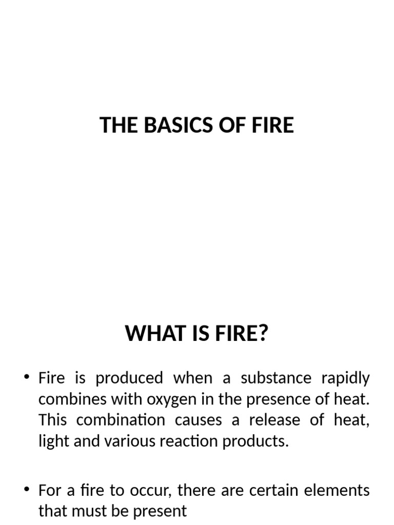 BASICS OF FIRE 2 | PDF