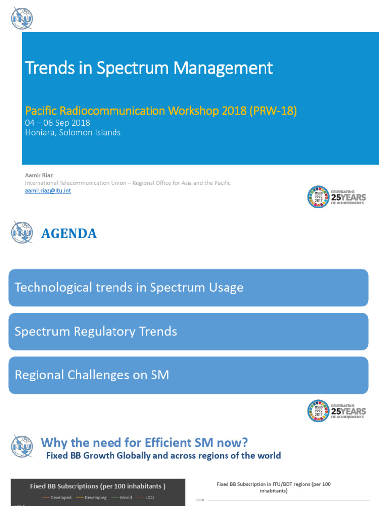 Spectrum Management Trends by Aamir Riaz | PDF | Radio Spectrum ...