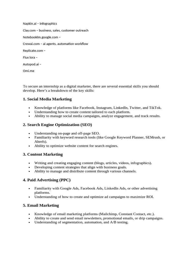 Essential Digital Marketing Skills Guide | PDF | Marketing | Human ...