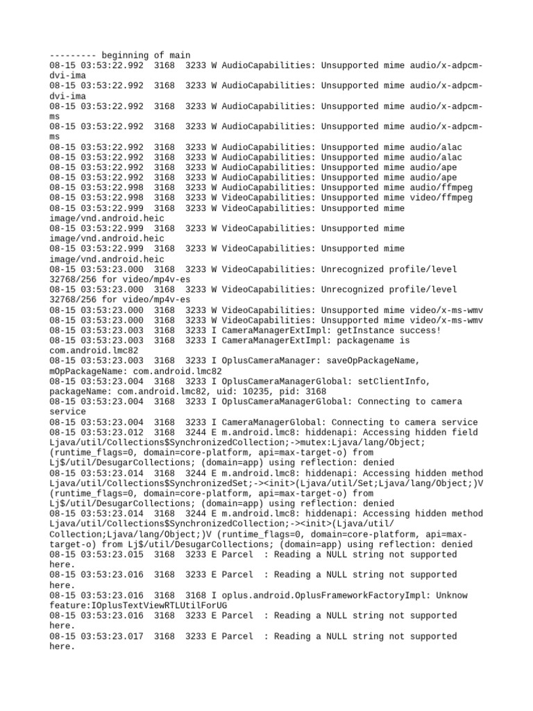 Unsupported Audio/Video Formats Log | PDF | Computing