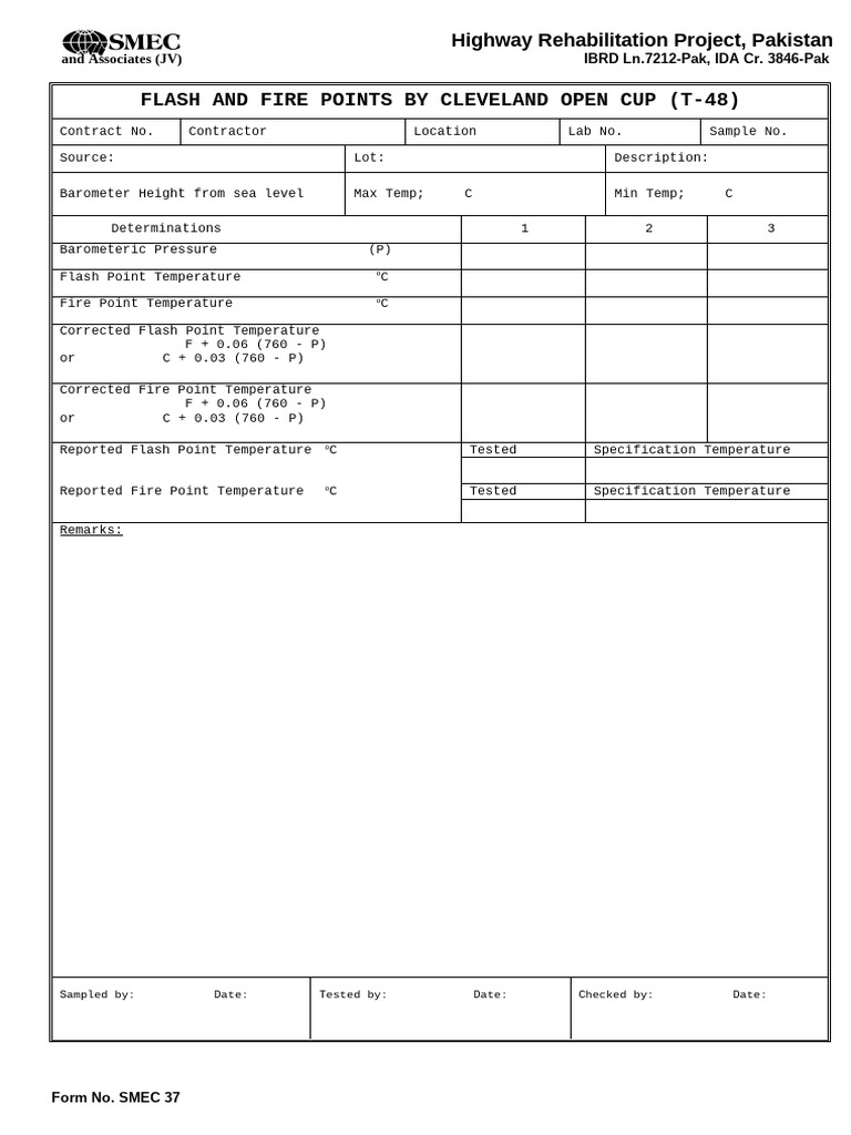 Highway Rehabilitation Project Testing Data | PDF