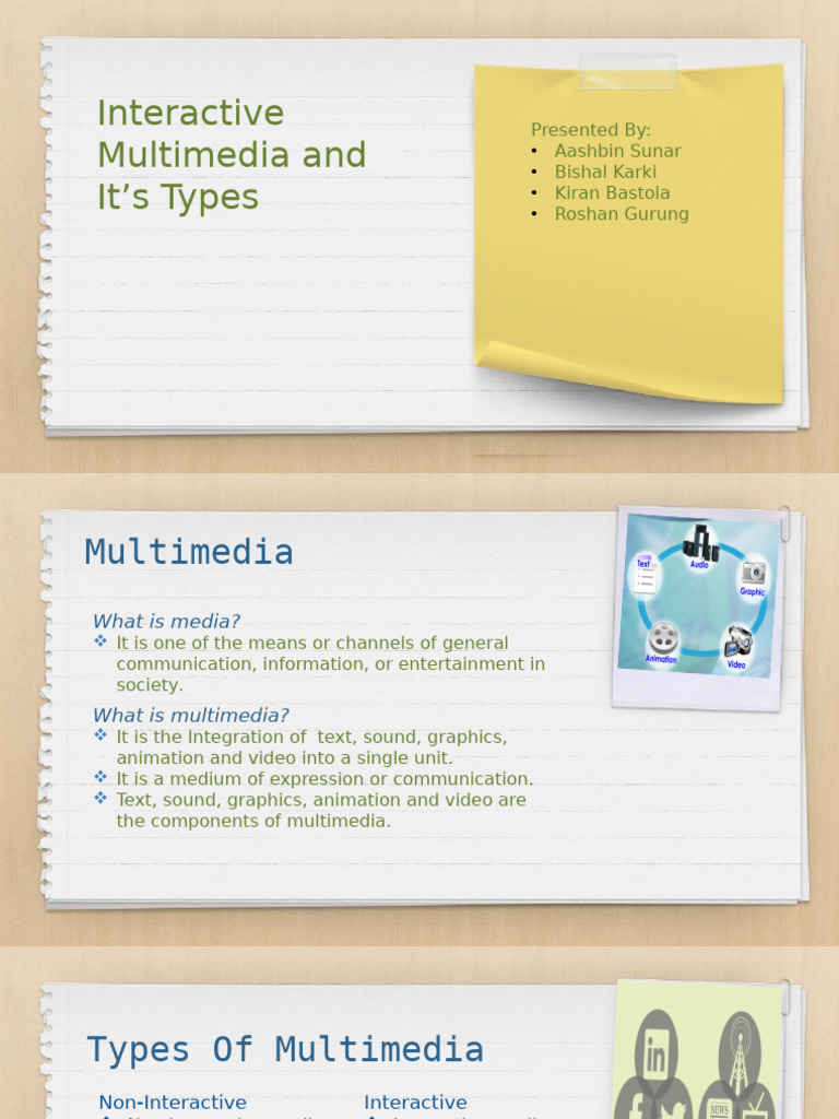 Types and Examples of Interactive Multimedia | PDF | Multimedia ...