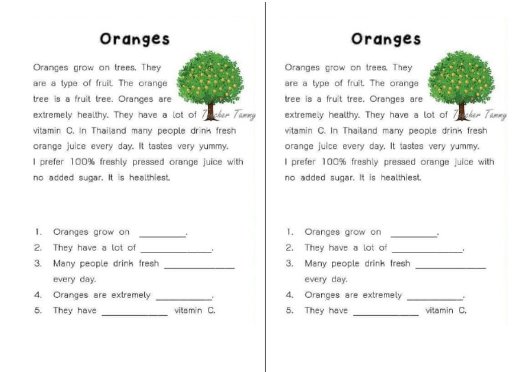 Oranges | PDF