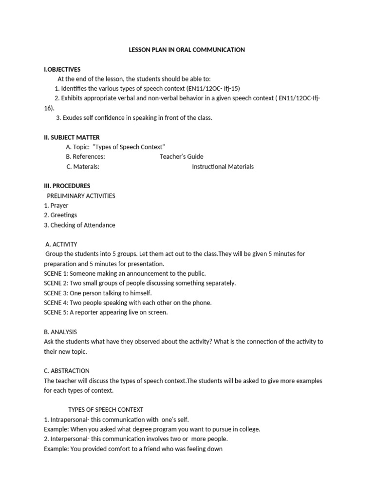 Detailed Lesson-wps Office | PDF | Communication | Human Communication