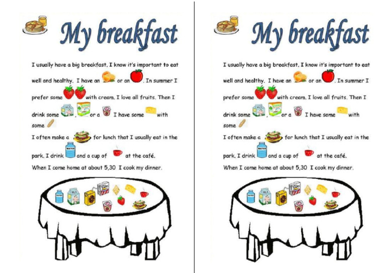 My Breakfast | PDF