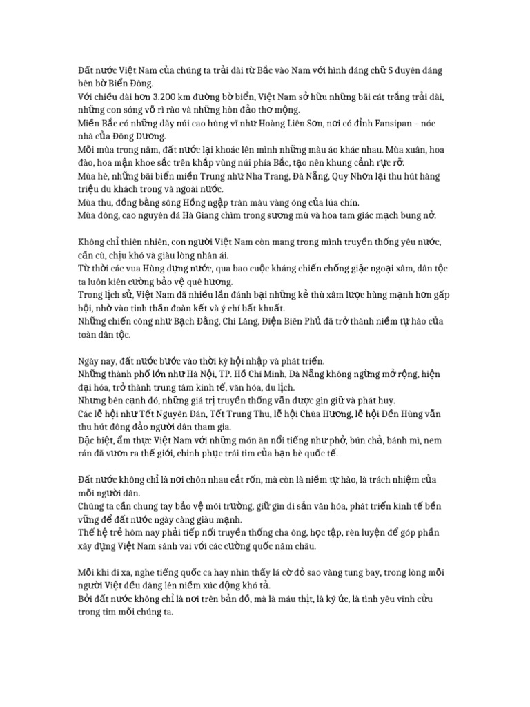 Dat Nuoc 1 | PDF