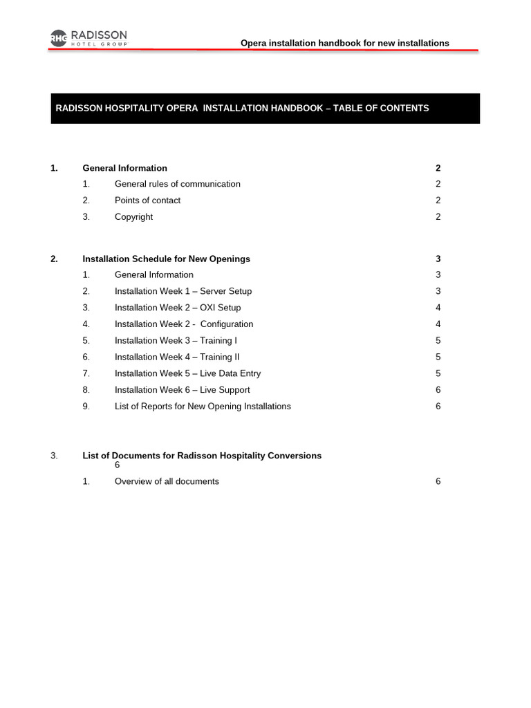 Radisson Opera Installation Guide | PDF | Software | Computing
