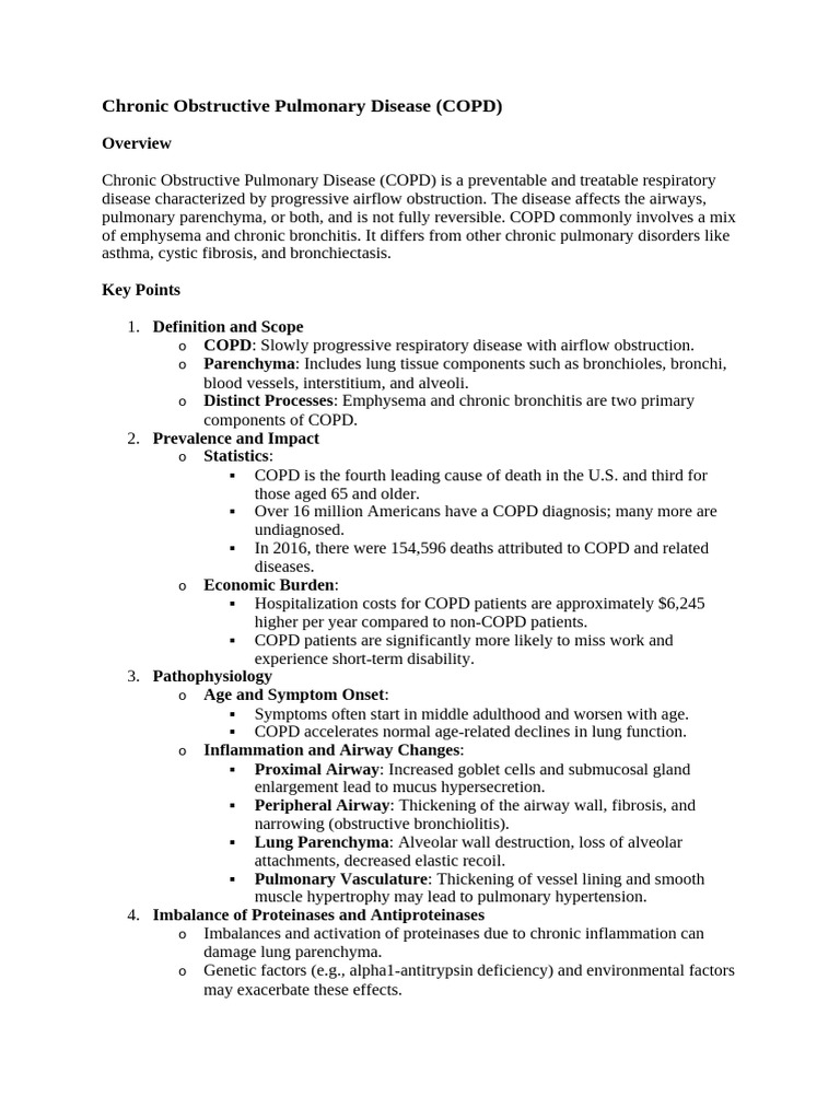 Chronic Obstructive Pulmonary Disease | PDF | Chronic Obstructive ...