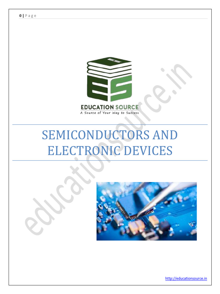 Semiconductors and Electronic Devices Chapter 14th Class 12th | PDF | P ...