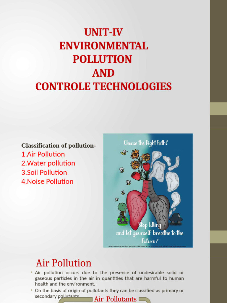 Pollution Control and Environmental Technology | PDF ...