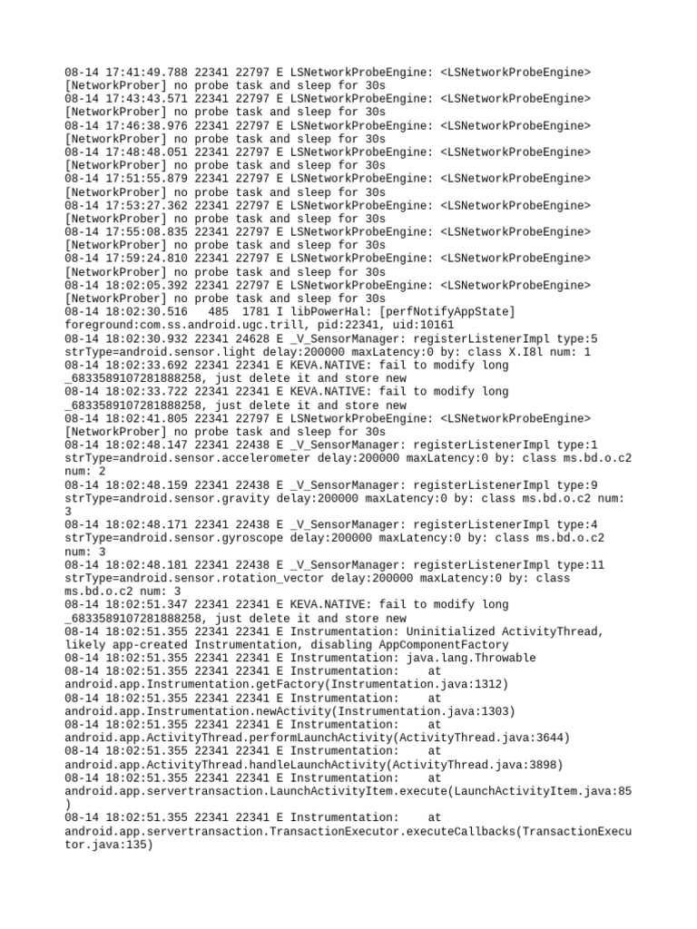 Network Probe Engine Errors | PDF | Computing | Software