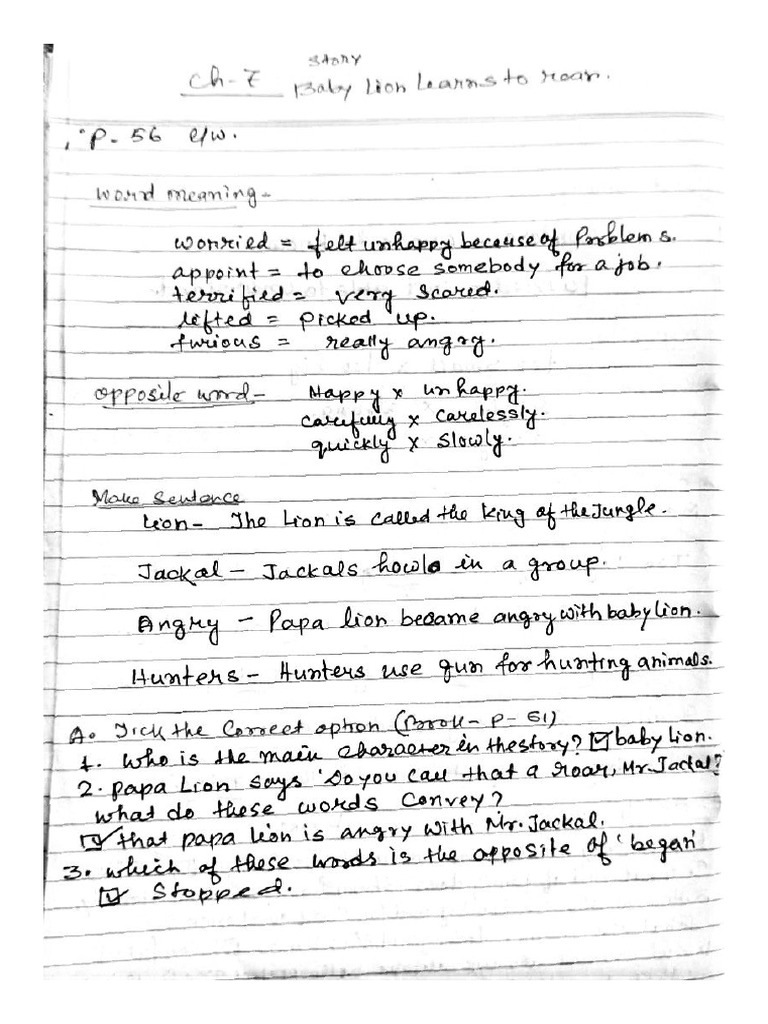 Cl-2 English Notes | PDF