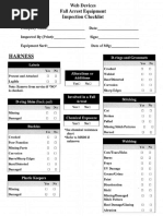 Fall Protection Equipment Inspection Checklist | PDF | Screw ...