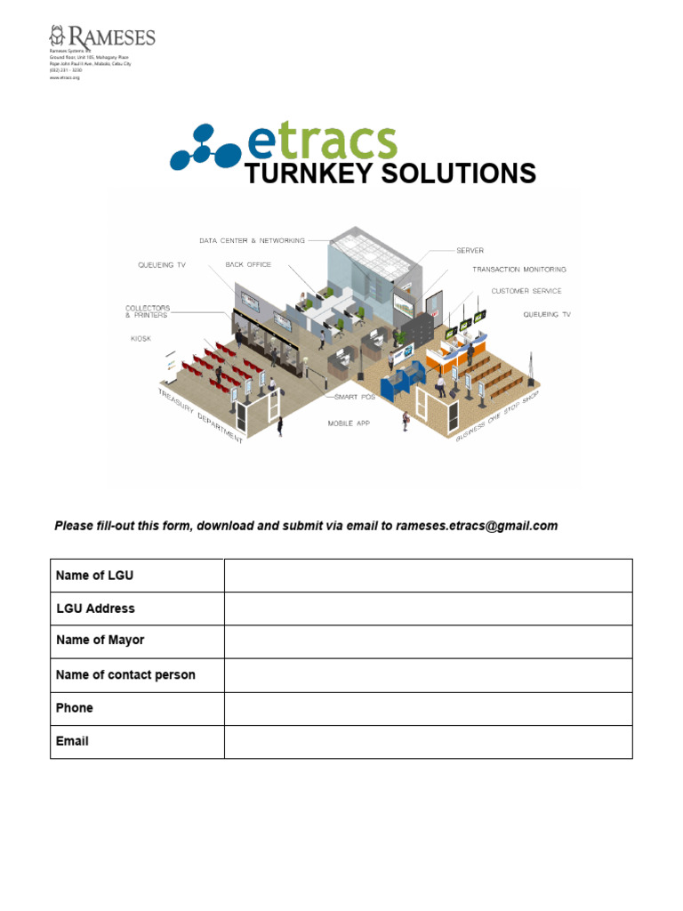 LGU Turnkey Solutions Inquiry Form | PDF | Computer Network | Data Center