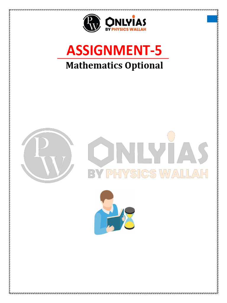 Assignment Vector Calculus 05 and 06 UPSC Mathematics Optional 2024 (2 ...