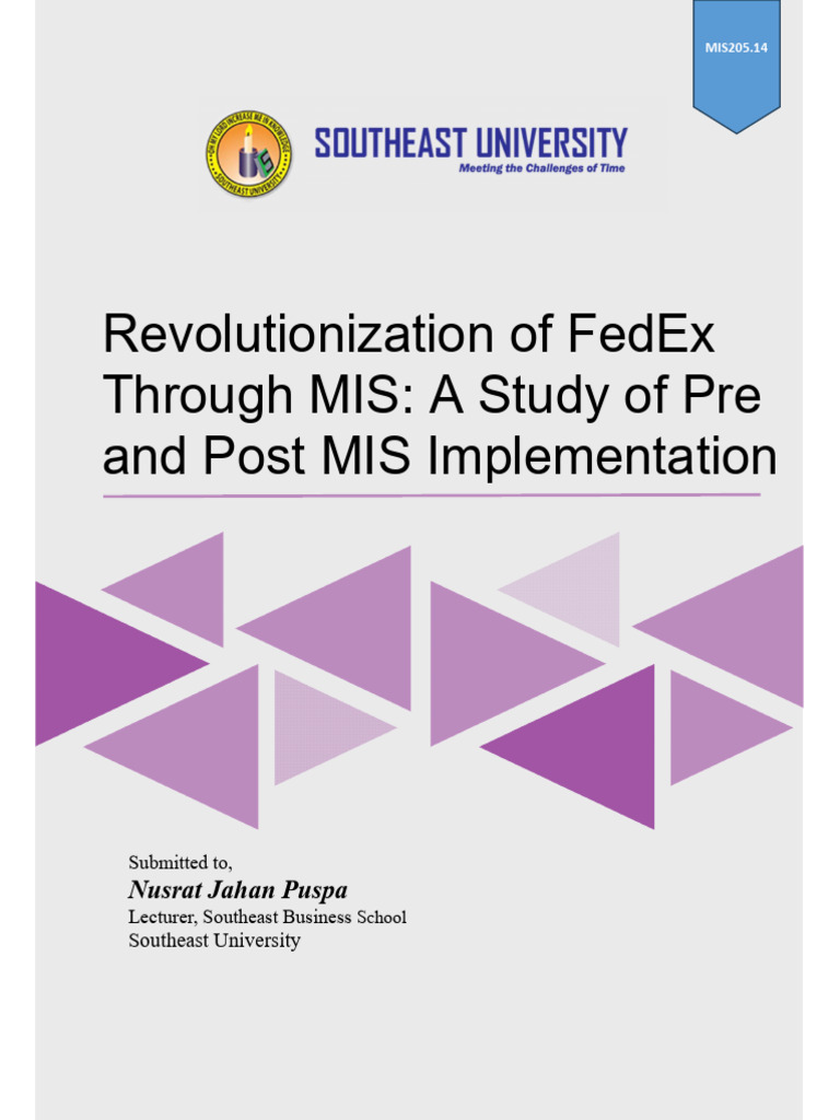 MIS Group Assignment-FEIN | PDF | Logistics | Automation