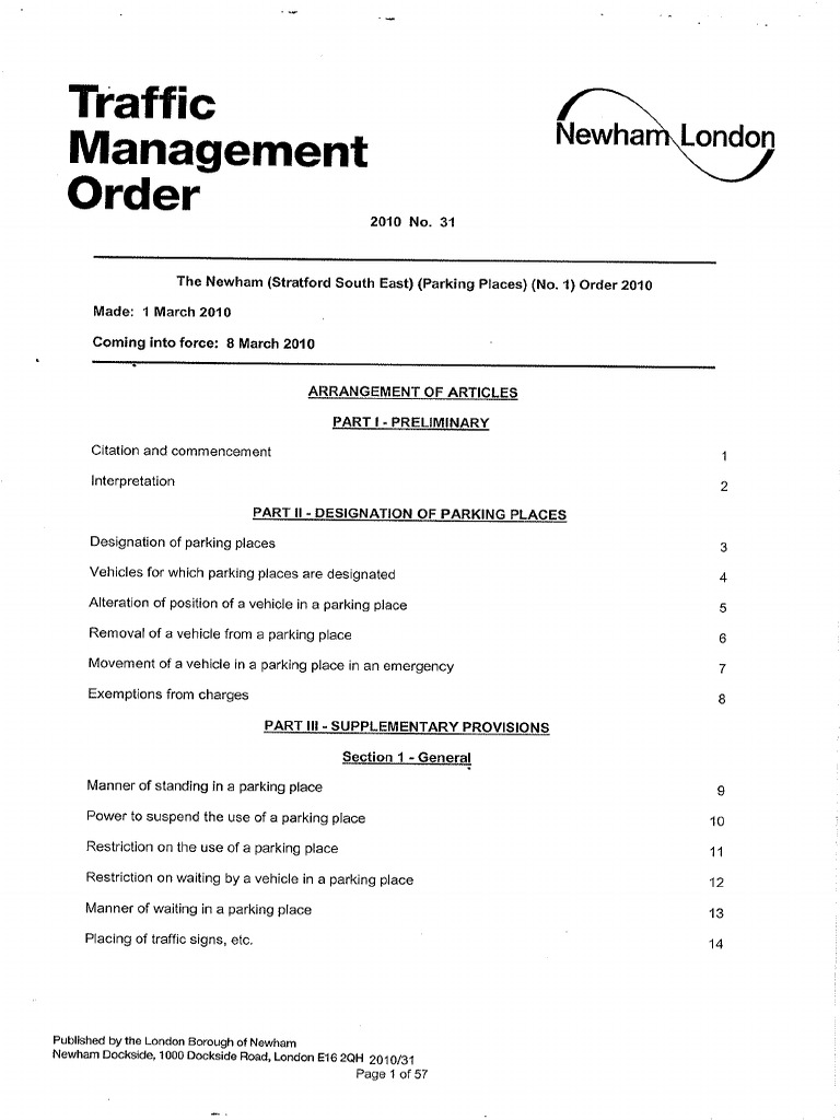 2010 - 31 (SSE) (PP) (No. 1) Order 2010 Signed | PDF