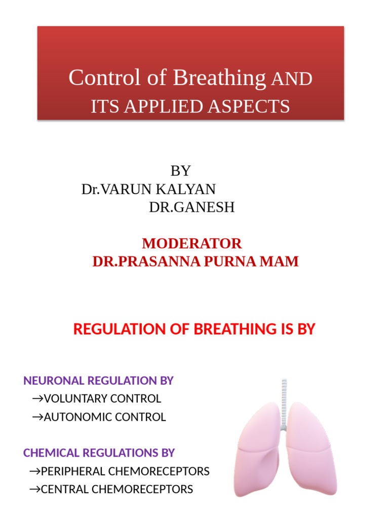 Control of Breathing | PDF | Exhalation | Physiology