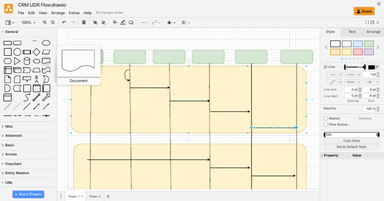 CRM UDR Flow - Drawio - Draw - Io | PDF