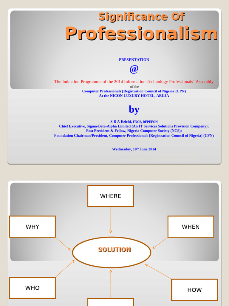 Importance of Professionalism in IT | PDF | Communication