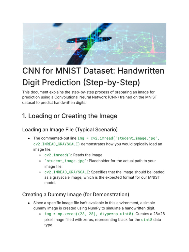 CNN Handwritten Digit Prediction Guide | PDF | Applied Mathematics ...