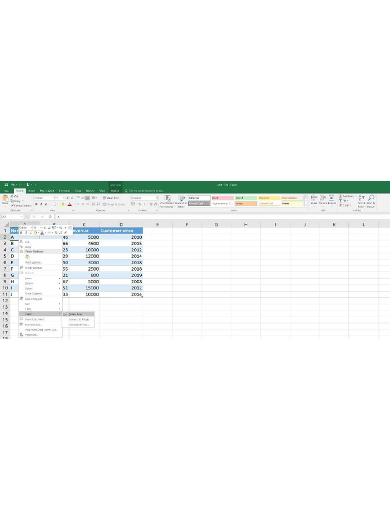Excel - 2016 Adding A Totals Row To Tables | PDF