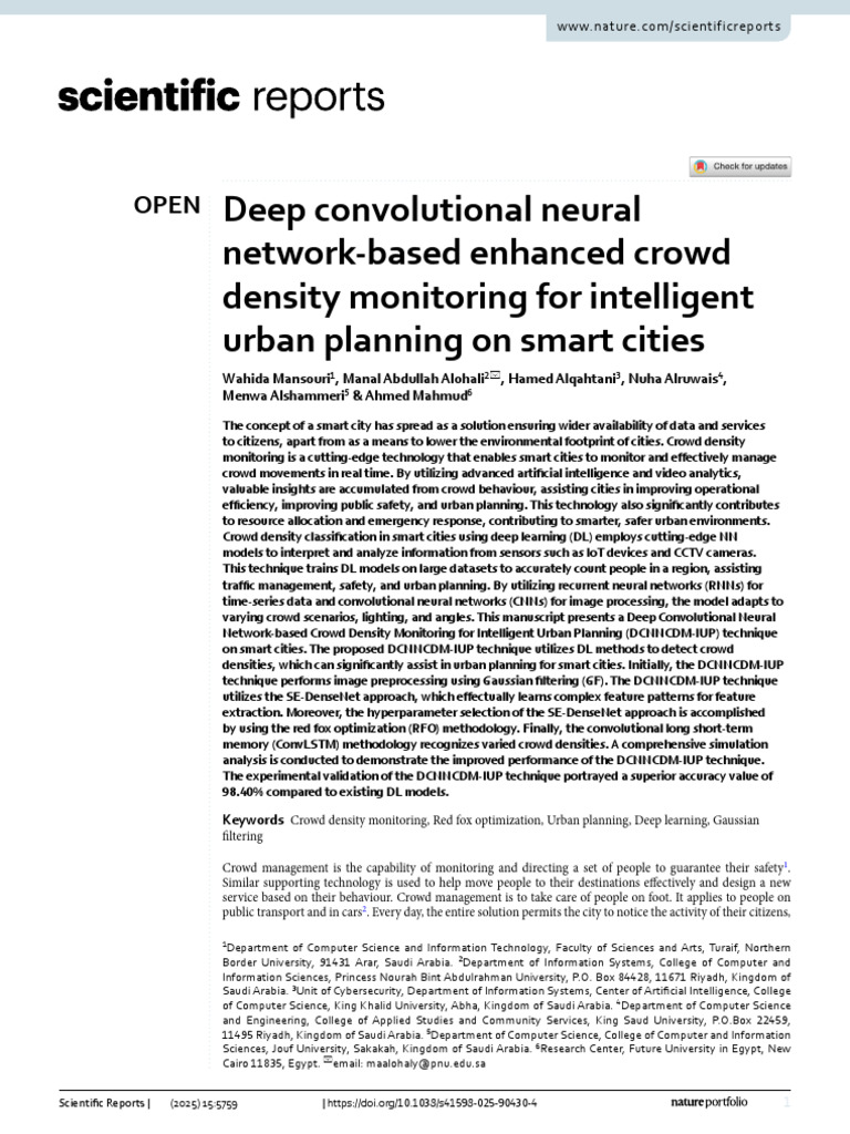 Deep Convolutional Neural Network-Based Enhanced Crowd Density ...