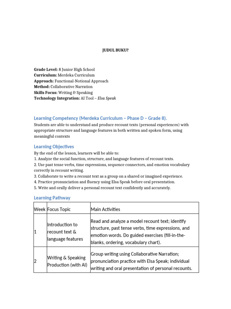 REVISED Recounting Past Events | PDF | Grammatical Tense | Vocabulary