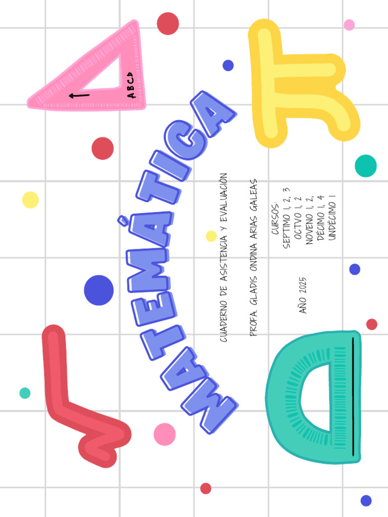 Portada Cuaderno Matematica | PDF