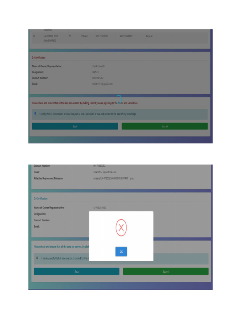 RKS Form 5 Online Can Not Proceed | PDF