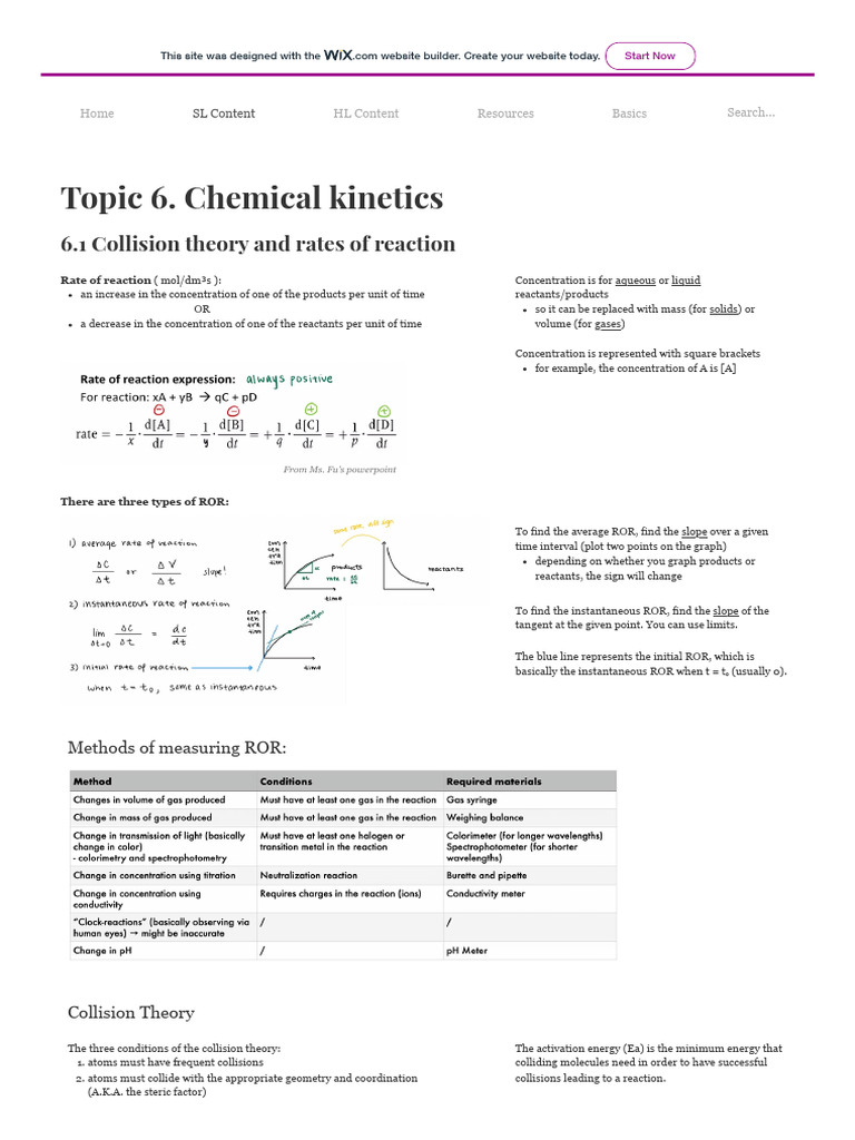 Understanding Chemical Kinetics Basics | PDF | Reaction Rate | Physical ...