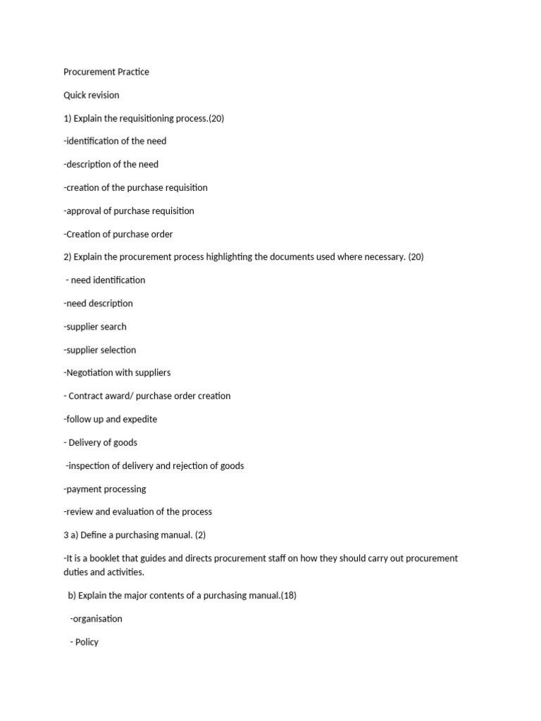 Comprehensive Guide to Procurement Practices | PDF | Procurement | Business