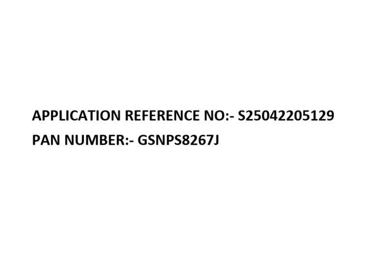 Application Reference No | PDF