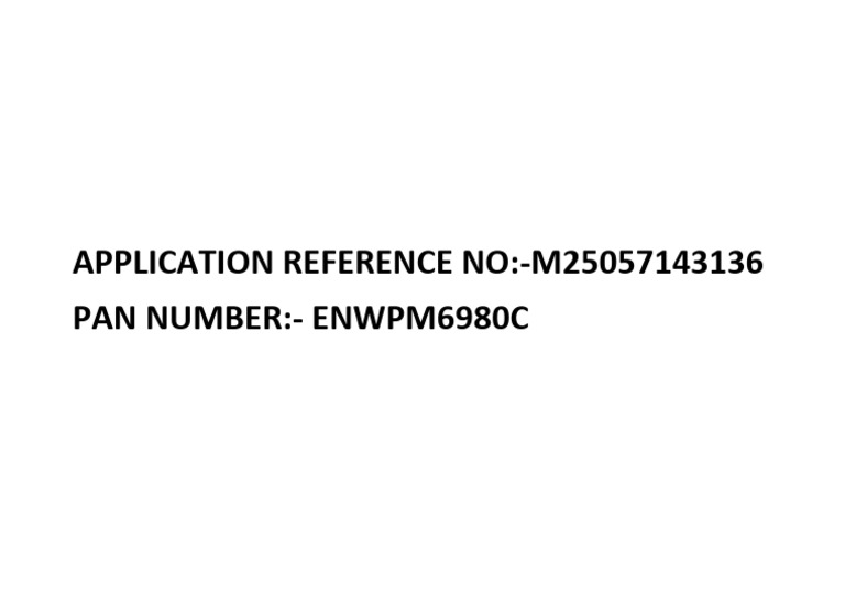 Application Reference No | PDF