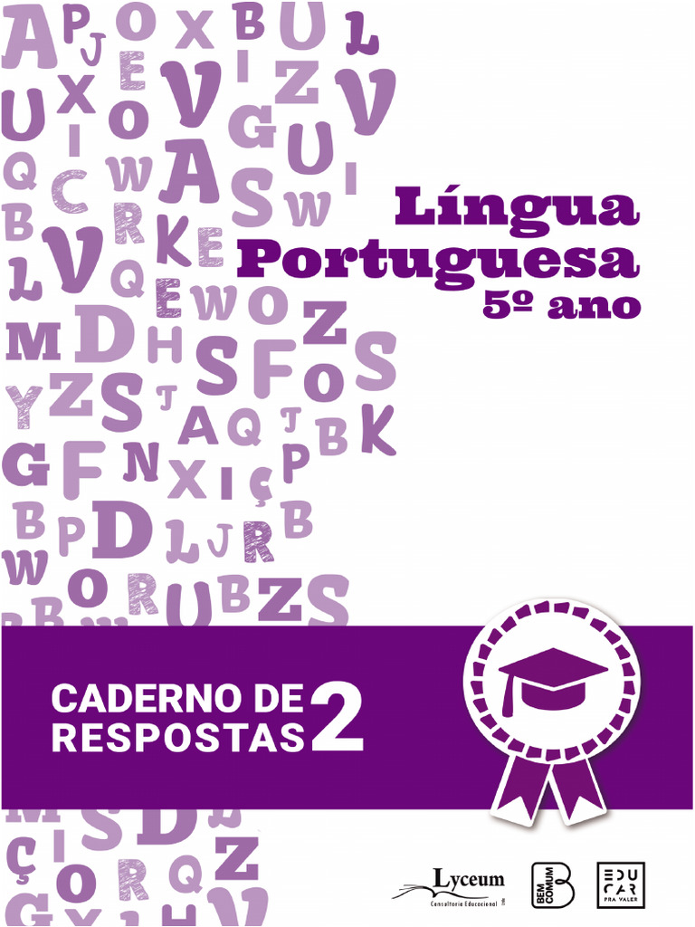 Respostas do Caderno de Português 5º Ano | PDF | Quadrinhos | Alimentos