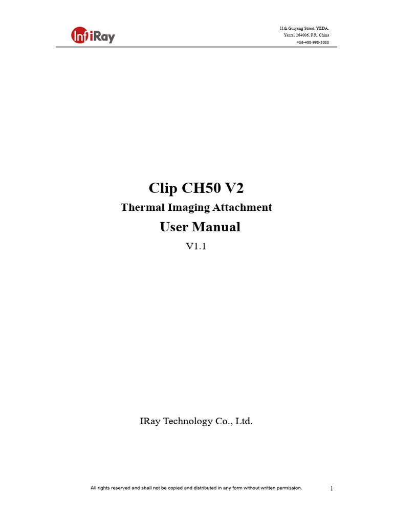 Clip CH50 V2 User Manual | PDF | Telescopic Sight | Bluetooth