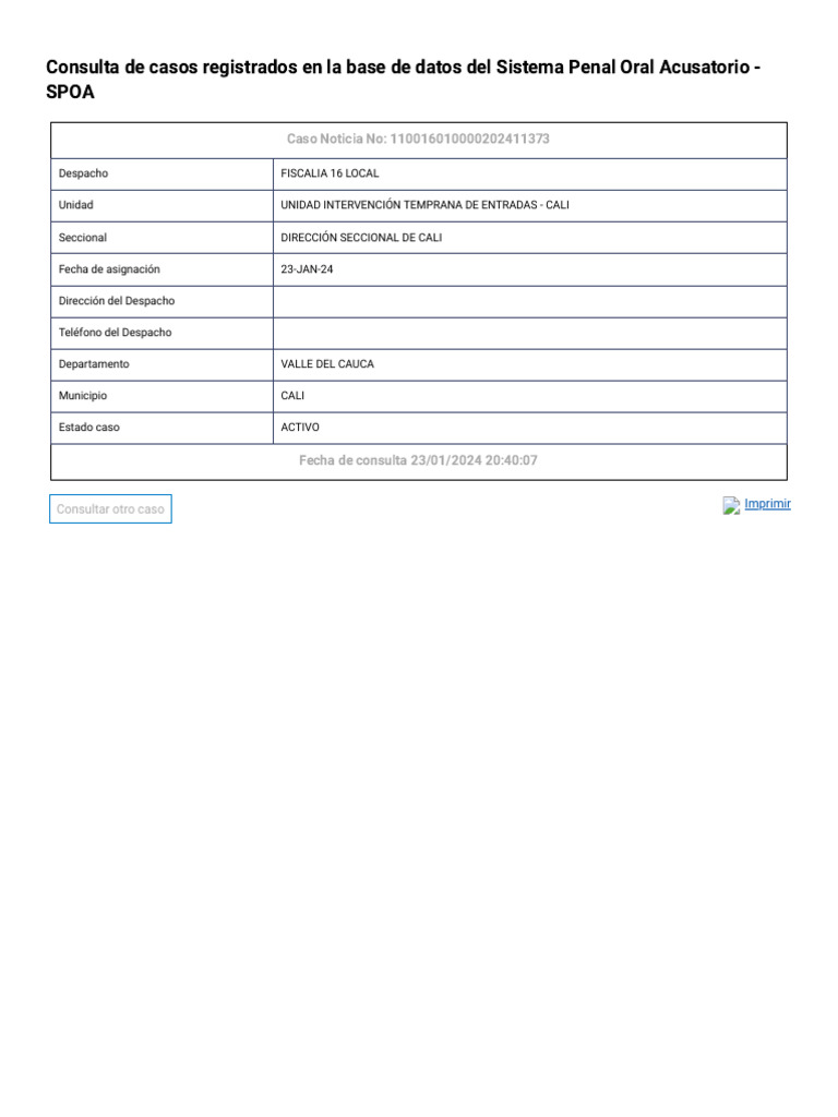 Fiscalía General de La Nación | PDF