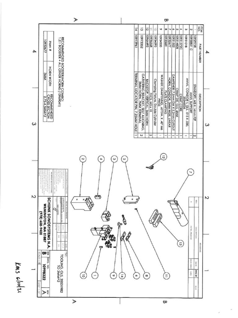 Tooling Matrix 10998322 | PDF