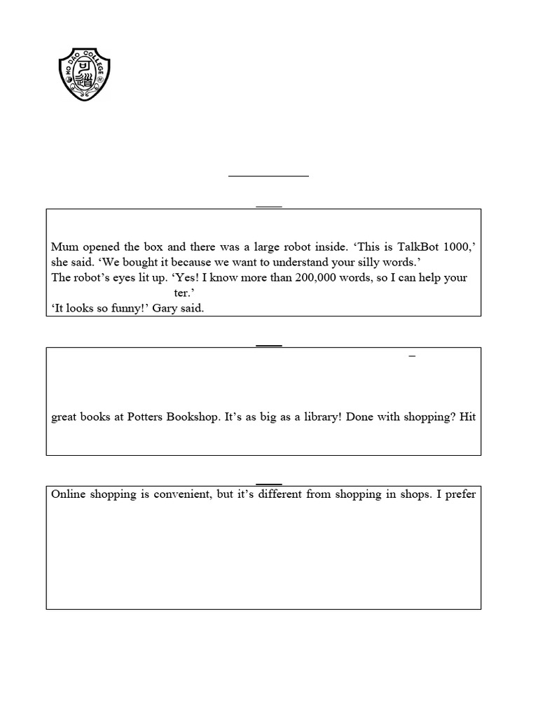 S2 English Speaking Exam Revision Notes | PDF