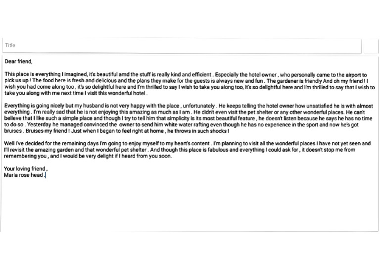 Letter | PDF