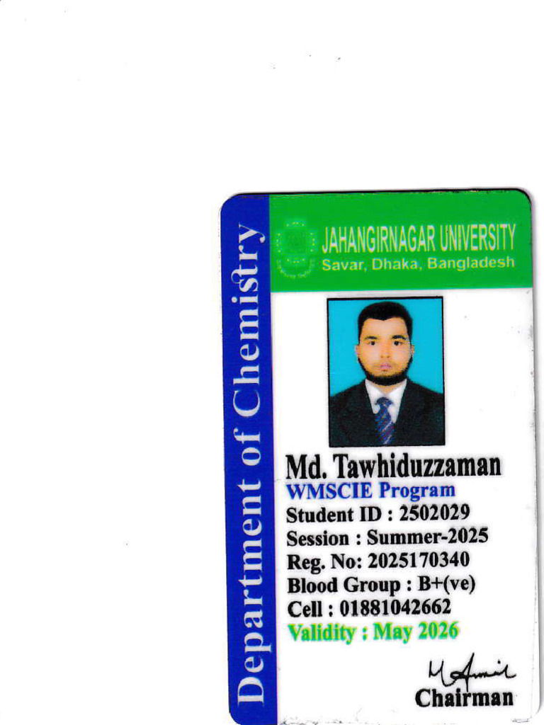 JU ID Card - 20250510 - 0001 | PDF
