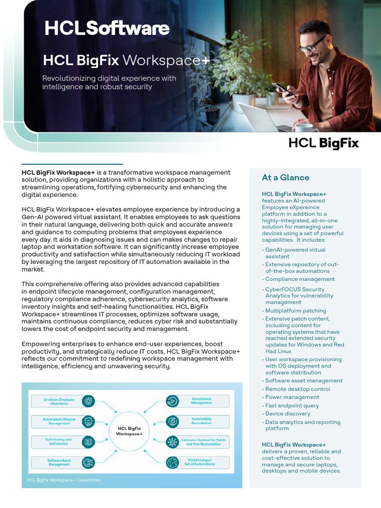 HCL BigFix Workspace+ Overview | PDF | Computer Security | Security
