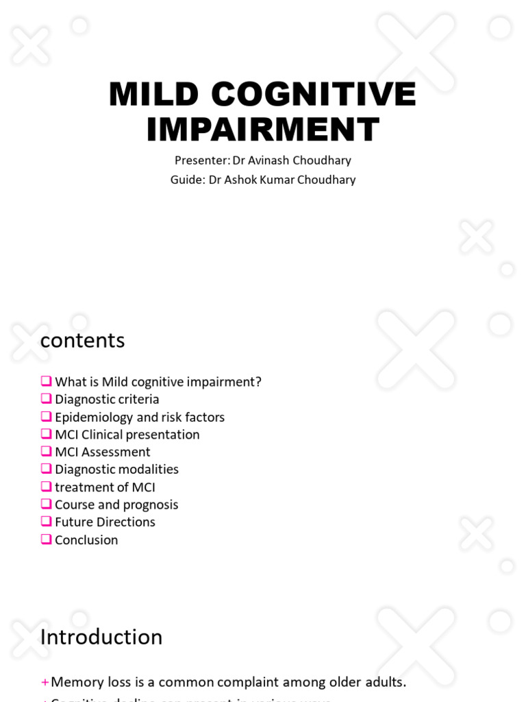 Understanding Mild Cognitive Impairment | PDF | Dementia | Alzheimer's ...
