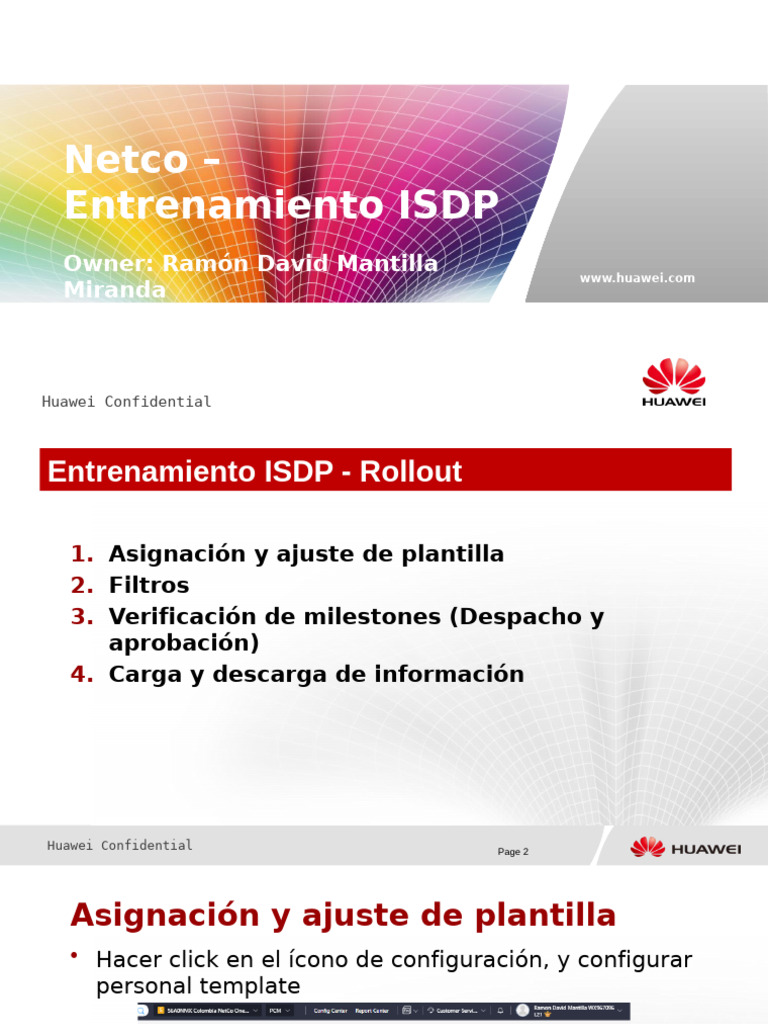 Entrenamiento ISDP: Guía de Rollout | PDF | Software | Informática