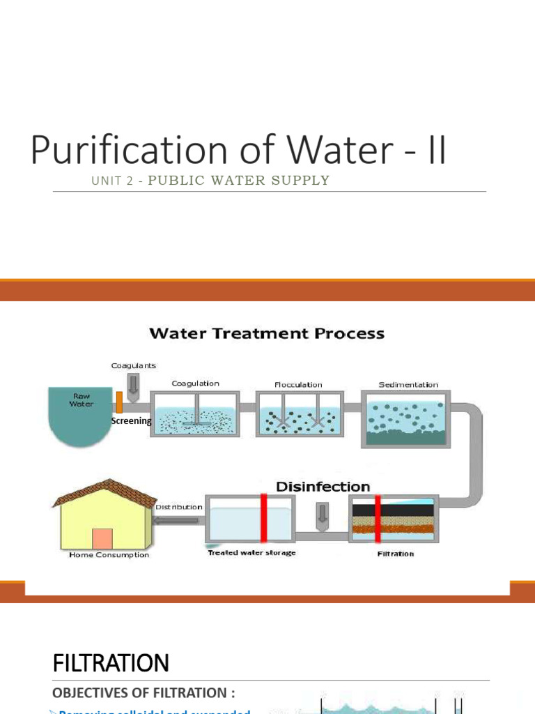 Purification of Water II | PDF | Filtration | Water Purification