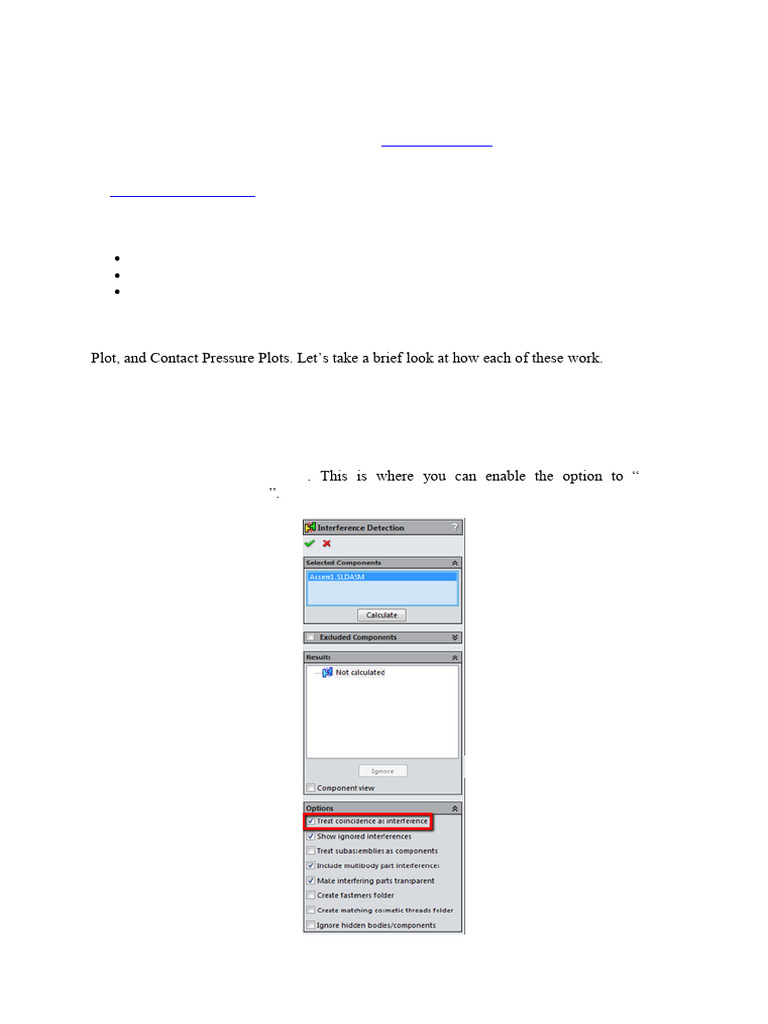 Managing Contacts in SolidWorks Simulation | PDF
