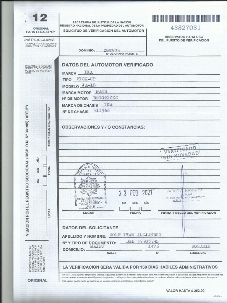 Ivan Wolf 04 Formulario 12 | PDF
