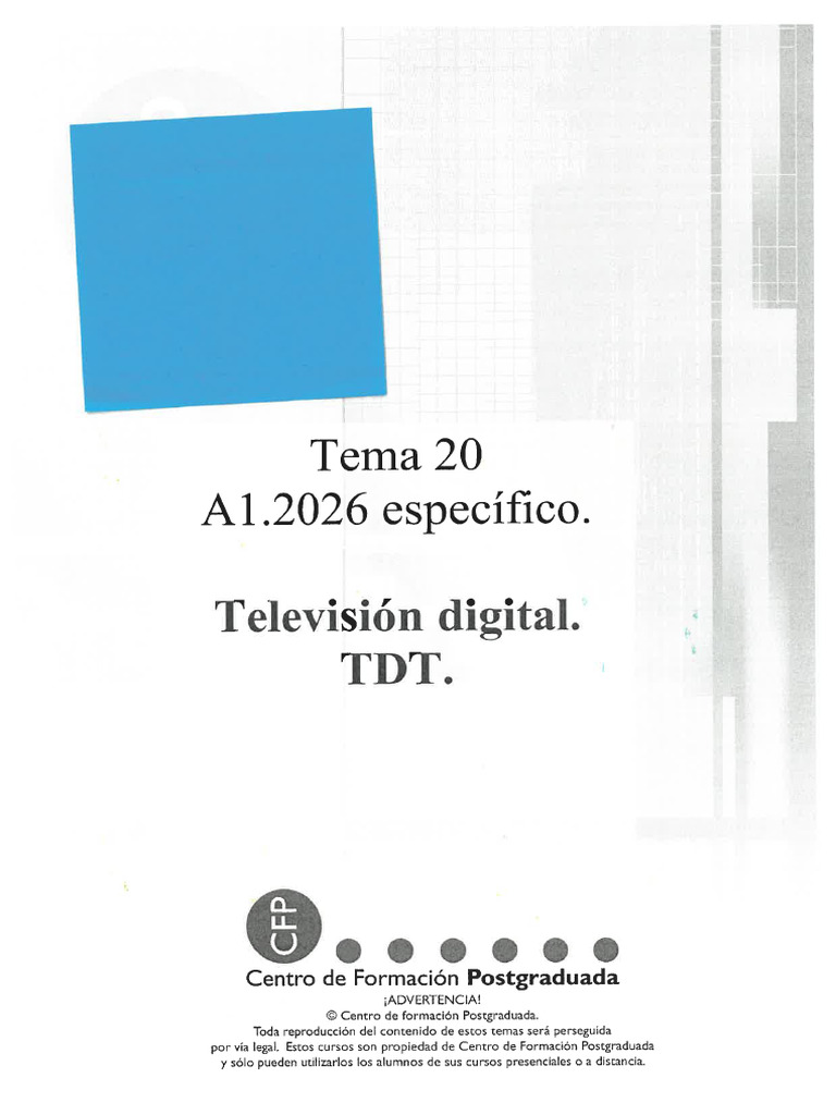 Especifico Tema 20 | PDF