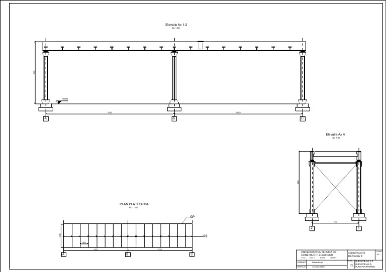Metal Structure Elevation Plans | PDF
