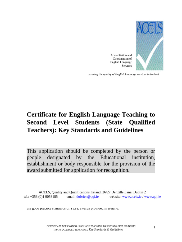 Handbook - Prep ELT certificate 2013 | PDF | Teachers | Learning